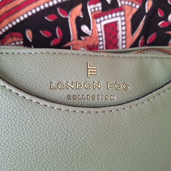 London Fog Collection Sage Green Small Crossbody Bag - Picture 8 of 16